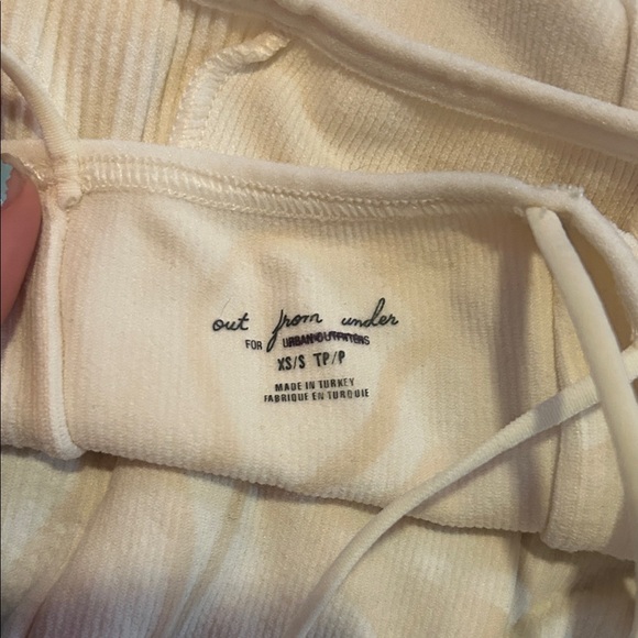 Cream Ribbed Corset Top - Picture 3 of 3